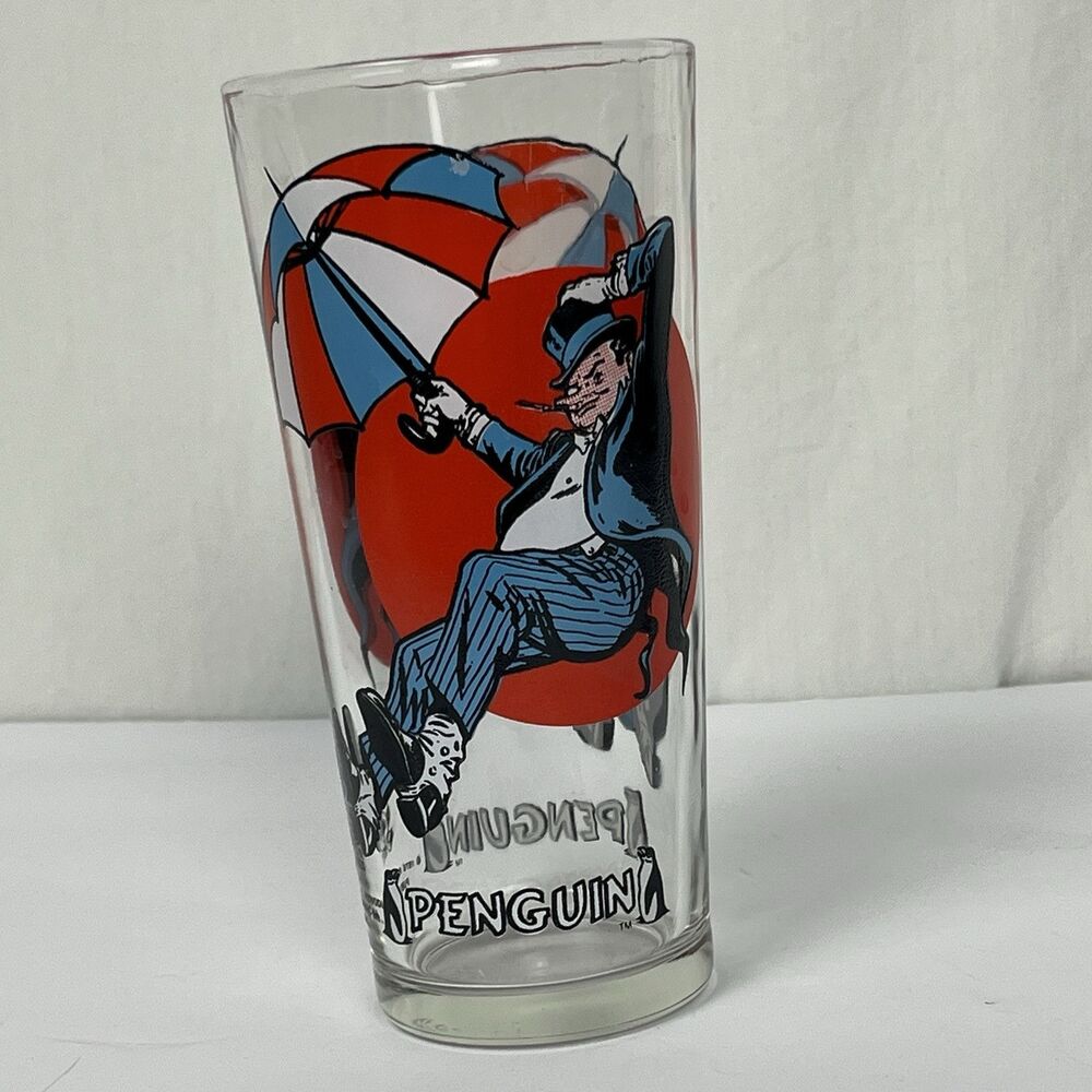 Penguin Vintage 70s Glass DC Comic Batman Villain‎ Pepsi Collector Super Series
